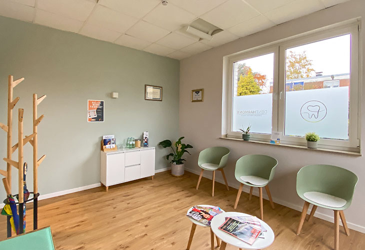 Das Wartezimmer der Dentharmonie in Jülich!